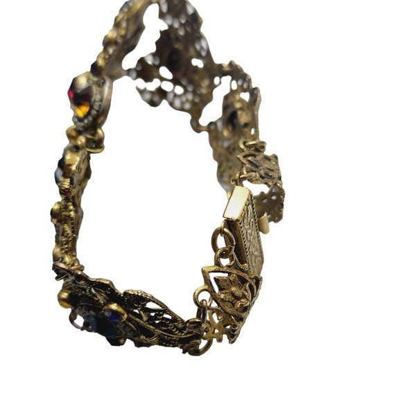 Vintage Spectacular Austro-Hungarian Jeweled Bracelet (A2207) - Picture 9 of 16
